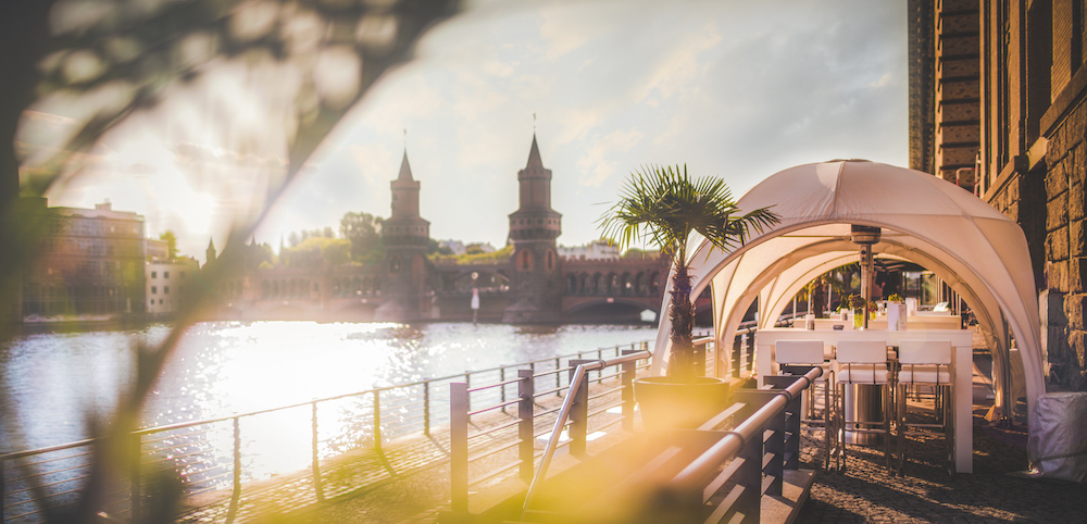 Spreespeicher Berlin – Terrasse an der Spree